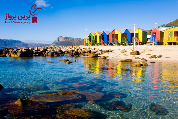 ساحل سنت جیمز (St James Beach) در کیپ تاون، آفریقای جنوبی